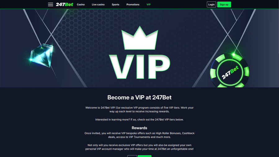 247Bet Casino VIP Program