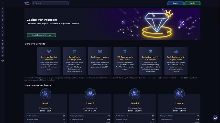 7Bit Casino Desktop VIP Program