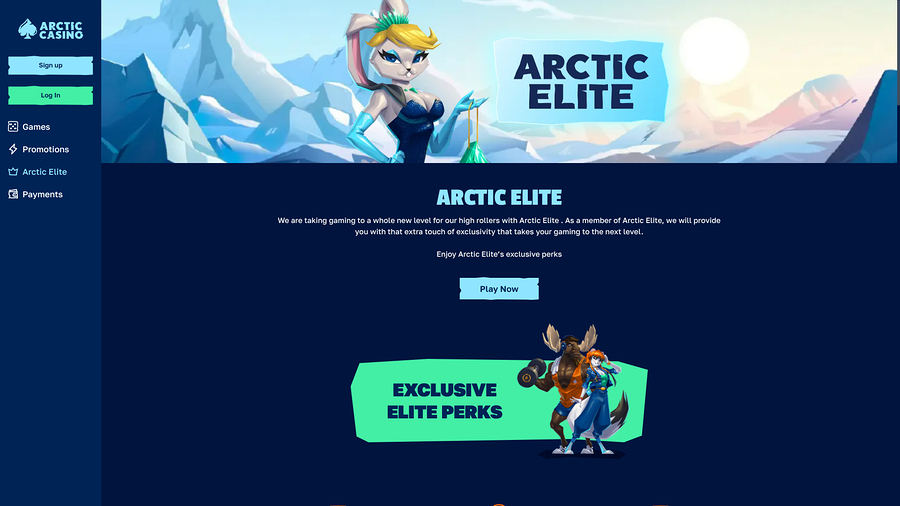 Arctic Casino Desktop VIP Program