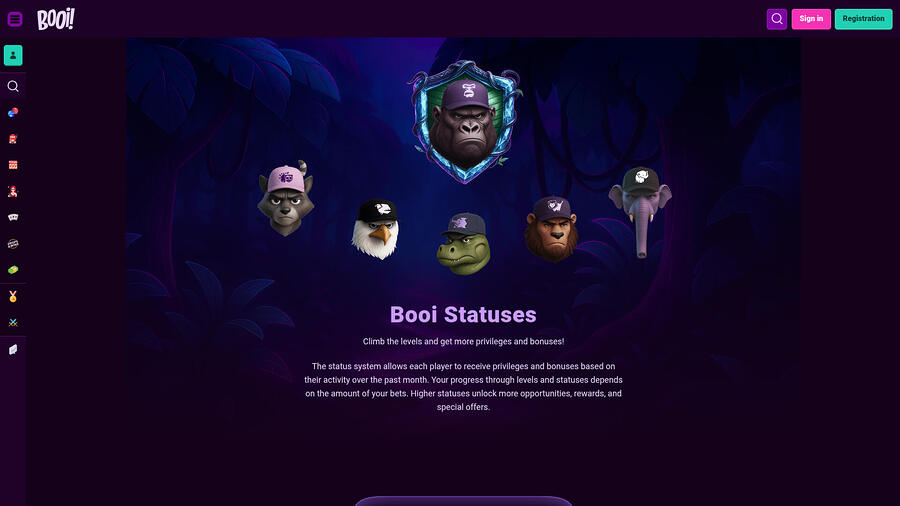 Booi Casino Desktop VIP Program