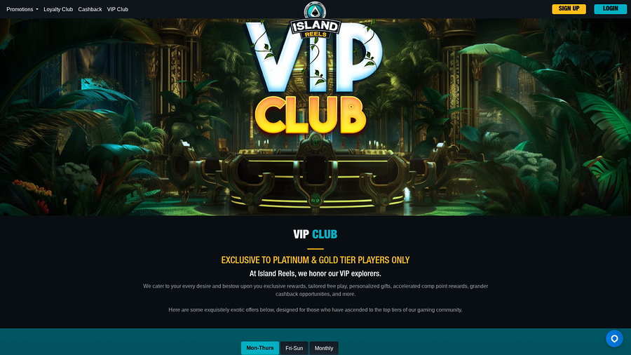 Island Reels Casino Desktop VIP Program