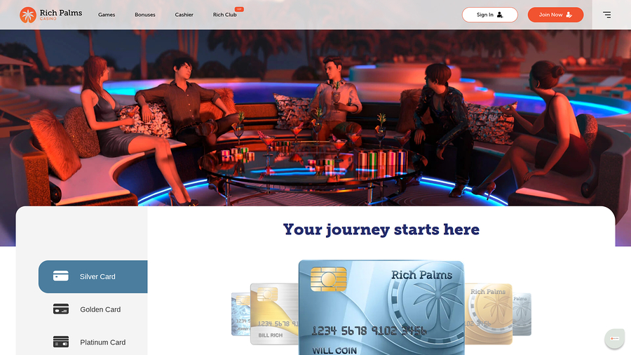 Rich Palms Casino Desktop VIP Program