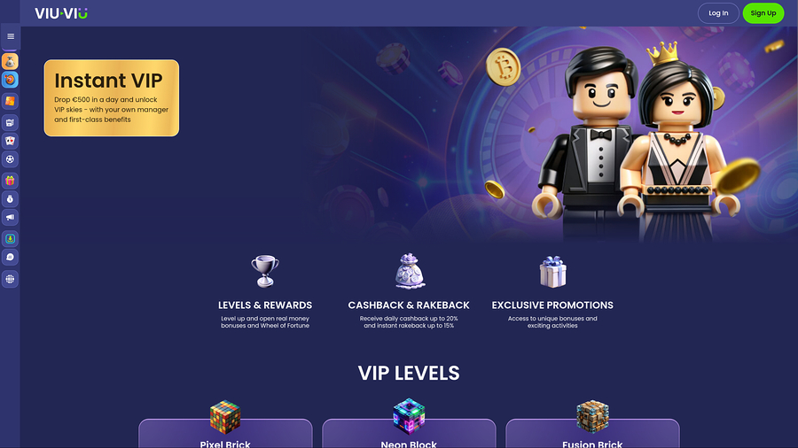 ViuViu Casino Live VIP Desktop