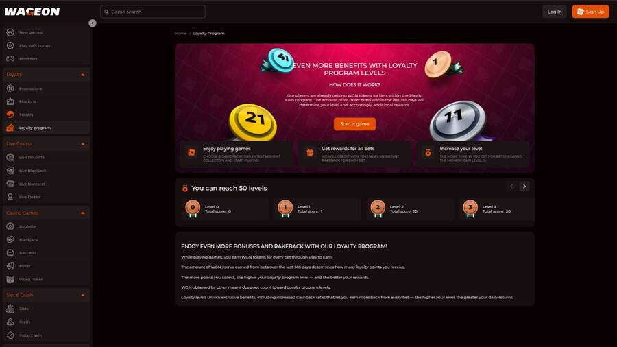 Wageon Casino VIP